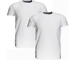 Fruit Of The Loom GROTE MATEN Blanco Katoenen T-Shirts 2-Pack Wit