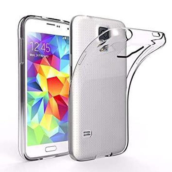 nauwelijks Perforeren Kracht Samsung Galaxy S5 Hoesje Transparant - Siliconen Case | bol.com
