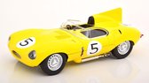 Jaguar D-Type Short Nose No.5, 24h Le Mans 1956 Geel Swaters/Rouselle 1-18 CMR Models