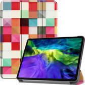 iPad Pro 11 Hoesje - Tri-Fold Book Case - Colour Squares