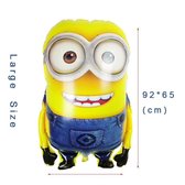 Minion ballon XL - 92x65cm - Thema verjaardag - Minions - Folie ballon - Verschrikkelijke ikke - Despicable Me - Film - Verassing - Ballonnen - Helium ballon - Leeg