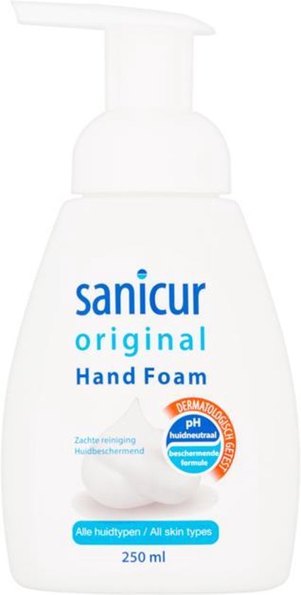 geïrriteerd raken Aannemelijk Interpretatie Sanicur Original Hand Foam - Handzeep - 250ml | bol.com