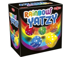 Tactic Rainbow Yatzy – Dobbelspel – Kleurrijk Familiespel – Met Regenbooginlay – Vanaf 6 Jaar – 2 of Meer Spelers