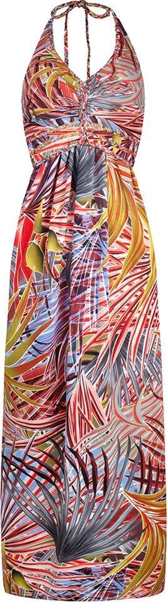 Chic by Lirette - Halter jurk Avellana - M - Tropical Red
