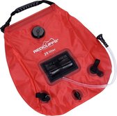 Campingdouche met thermometer - 20 liter - rood