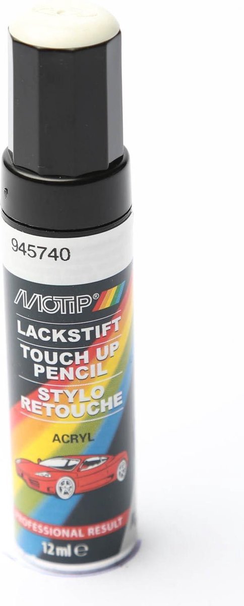 Motip 945740 - Auto lakstift - Wit - 12 ml