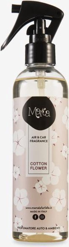 MARTA LA FARFALLA Interieur Parfum - 250 ml - Luchtverfrisser spray -  cotton flower