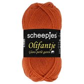 Scheepjes dun glans acryl garen Olifantje - oranje (007) - naald 2 a 3 - set van 5 bollen