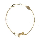 Lauren Sterk Amsterdam - armband aapje - goud verguld - extra coating