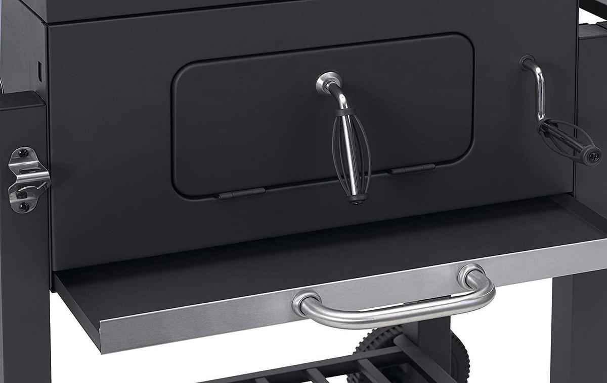 EVIQ - BBQ houtskool XL- Smoker Barbecue Valencia 2026 model - Barbeque Verstelbaar kolenrooster - Barbecues Zwart – foto 8