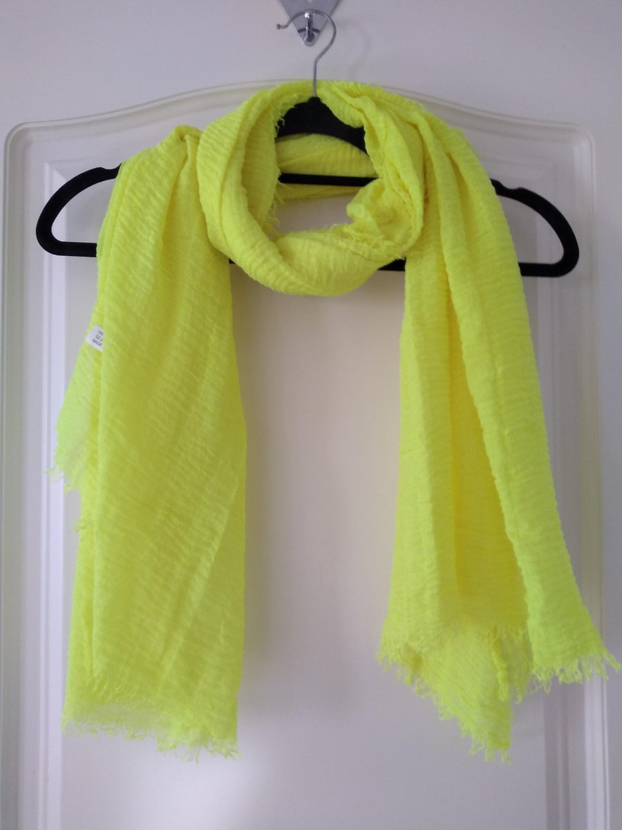 Neon gele sjaal | bol.com
