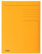 Exacompta 3-Klepsmap Folio, 280 g/m², Gerecycled karton, Oranje (pak 50 stuks)