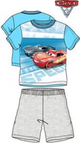 Cars 3 pyjama korte mouw - grijs - lichtblauw - maat 116 / 6 jaar