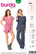 Burda Naaipatroon 6261 - Pyjama in Variaties