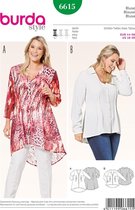 Burda Naaipatroon 6615 - Blouse in variaties