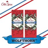 Old Spice Aftershave Lotion Wolfthorn - 2x100 ml - Duo Pack