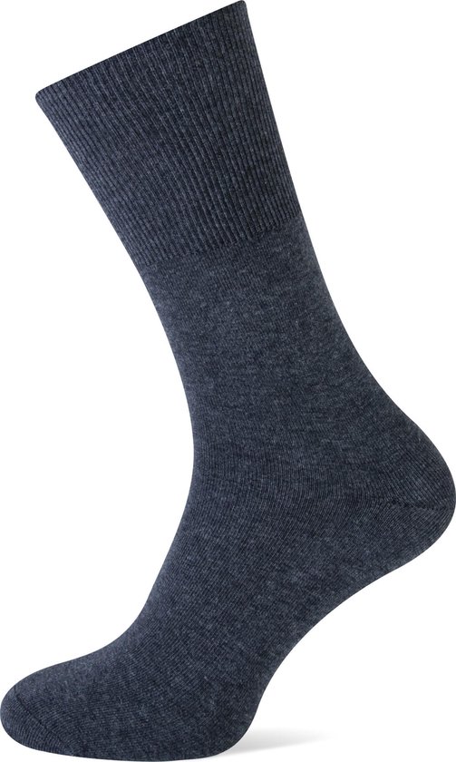 Katoenen diabetes sokken - 1 paar - Donker Grijs - Maat 41/43