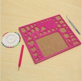 Papierkunst (Paper Quilling) Figuren Bord inclusief gereedschap (Roze)