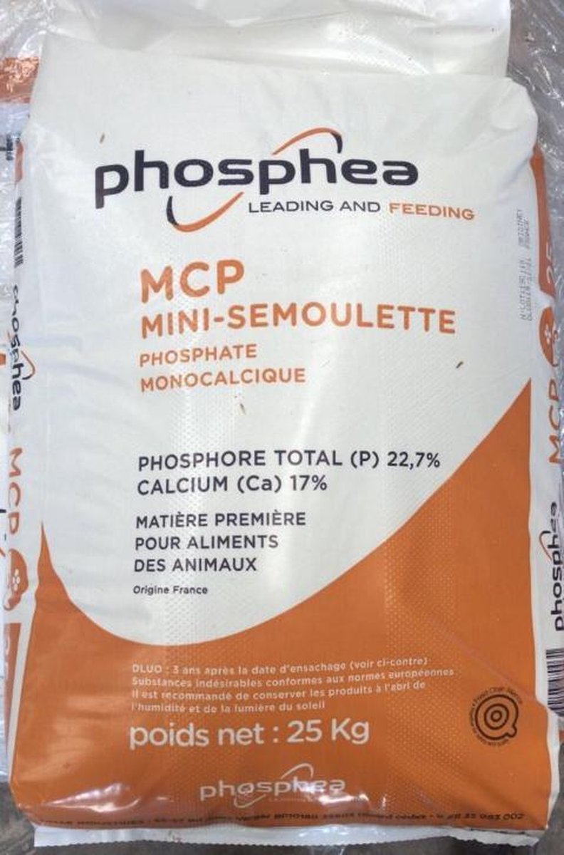 Monocalciumfosfaat MCP 25kg - Phosphea