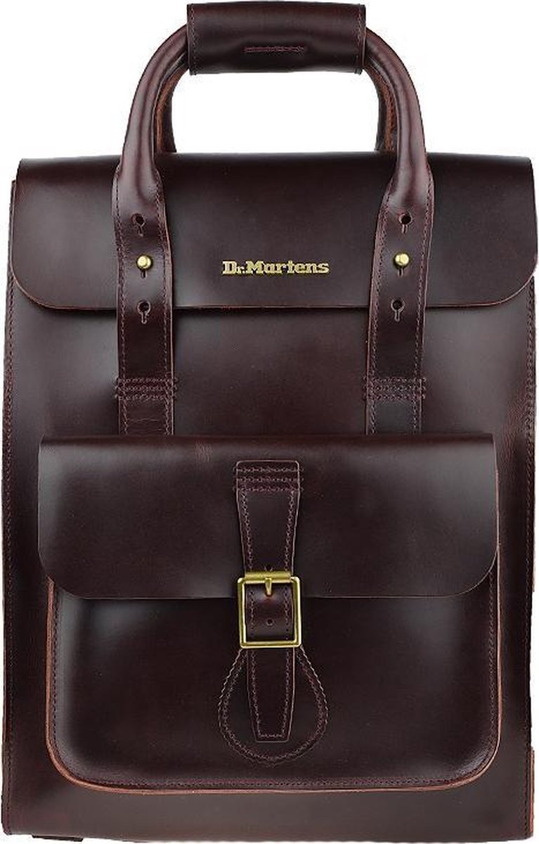 Dr. Martens Small Leather Backpack AB100230, Unisex, Bruin, Rugzak maat:  One size EU | bol.com