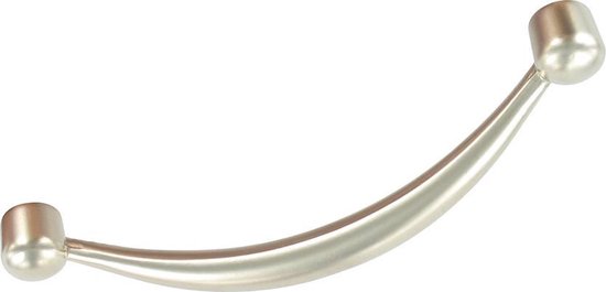 Poignée de meuble TQ4U design arrondi mince de 96 mm | SATIN NICKEL