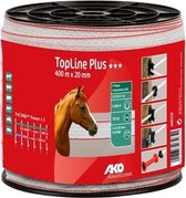 AKO TopLine Plus schriklint wit/rood 2cm-400m