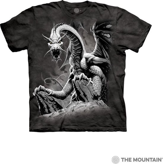 The Mountain Adult Unisex T-Shirt - Black Dragon
