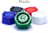 Casquette Ravilo® Festival avec compartiment pour bouchons d'oreille Vert | Casquette Festival | Bouchon de bouteille universel