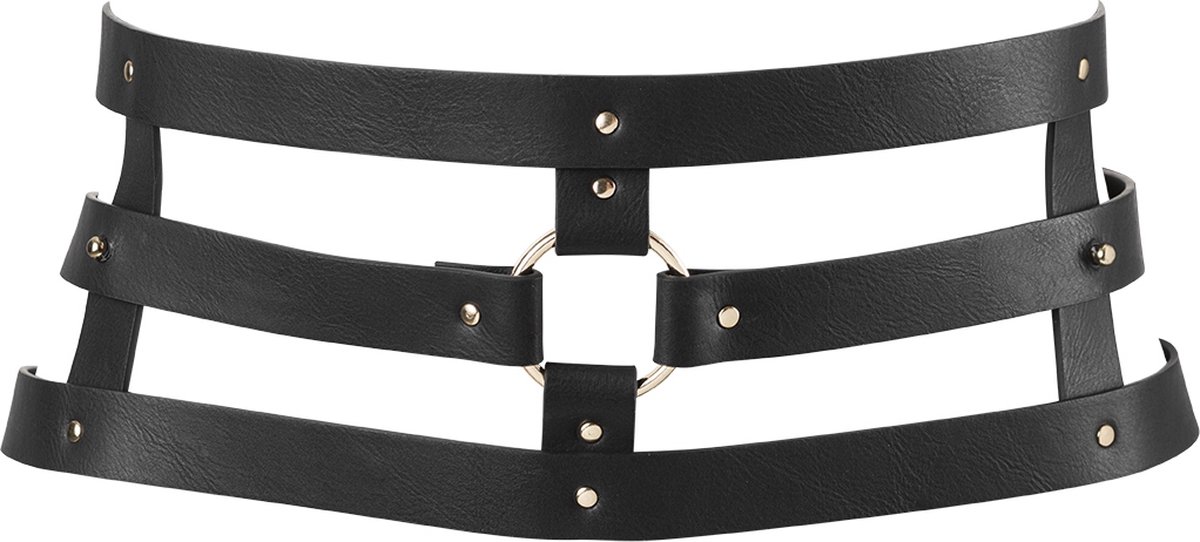 Goedkoopste Bijoux Indiscrets Maze Wide Taille Harnas - Zwart