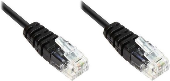 ISDN / Modem kabel RJ11 - RJ11 / zwart - 1 meter | bol.com