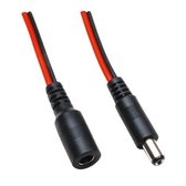 Fiche DC BKL (m) - Câble d'extension fiche DC (v) - 5,5 mm x 2,5 mm - max.12 V / 10 A / rouge / noir - 3 mètres