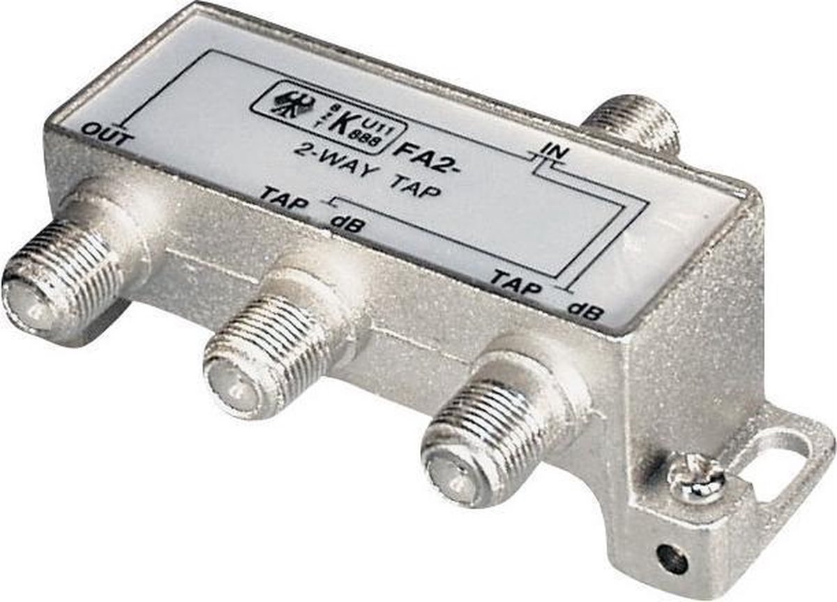 Multitap met 2 uitgangen - 8,5 dB / 5-1000 MHz