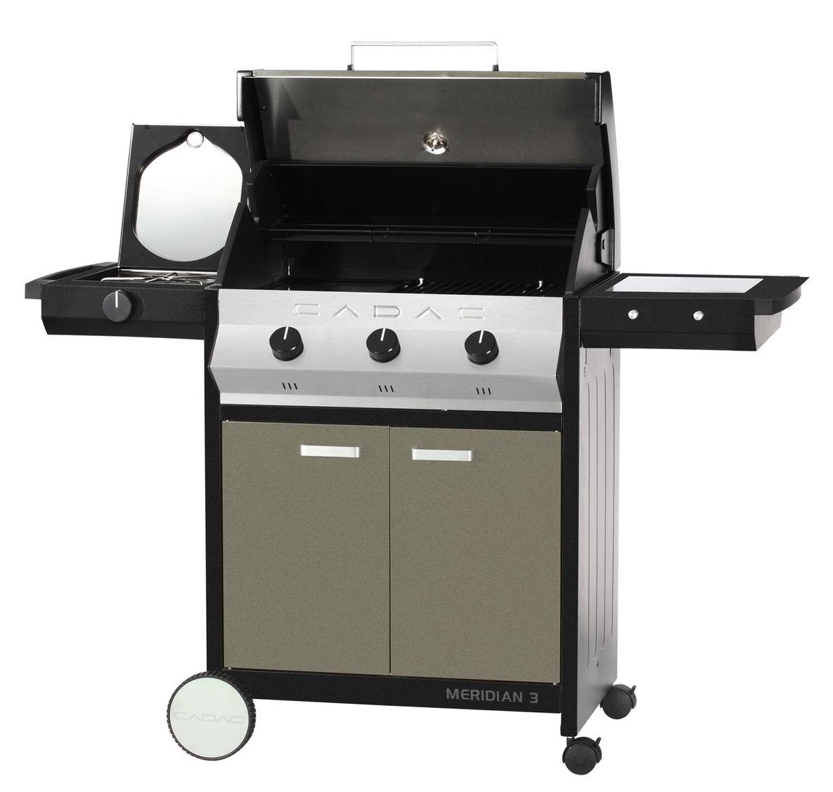 Cadac Meridian 3B Built-in Couverture - Vinyle - Housses de Gril - Accessoires de Gril - Gris - Barbecue