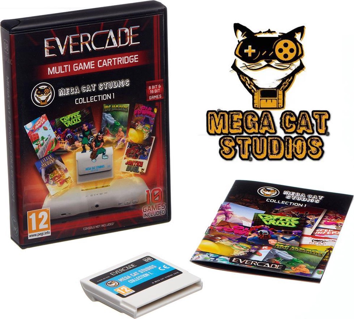 Evercade - Mega Cat Studios cartridge 1 - 10 games - Evercade