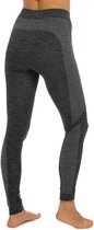 Sous-vêtement thermo pantalon long pour femme noir chiné - Vêtements de sports d'hiver - Vêtements thermo - Pantalon thermo long M (38)