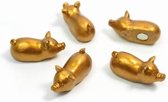 Magneet 'Golden Babe' varkentjes (Neodymium koelkastmagneten) van Trendform