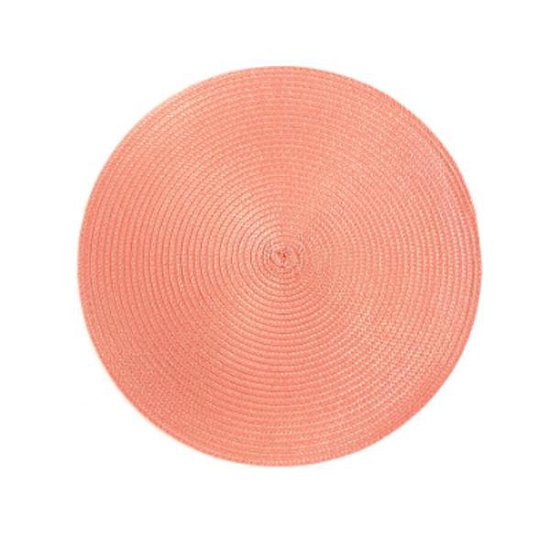 Gevlochten placemat rond ∅ 38 cm polypropyleen kunststof