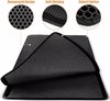 Kattenbak mat - Grit opvanger - Cat Litter - Zwart - Kattenverzorging uitloopmat - Waterdicht dubbele laag- Kattenbak accessoires 40x50 cm