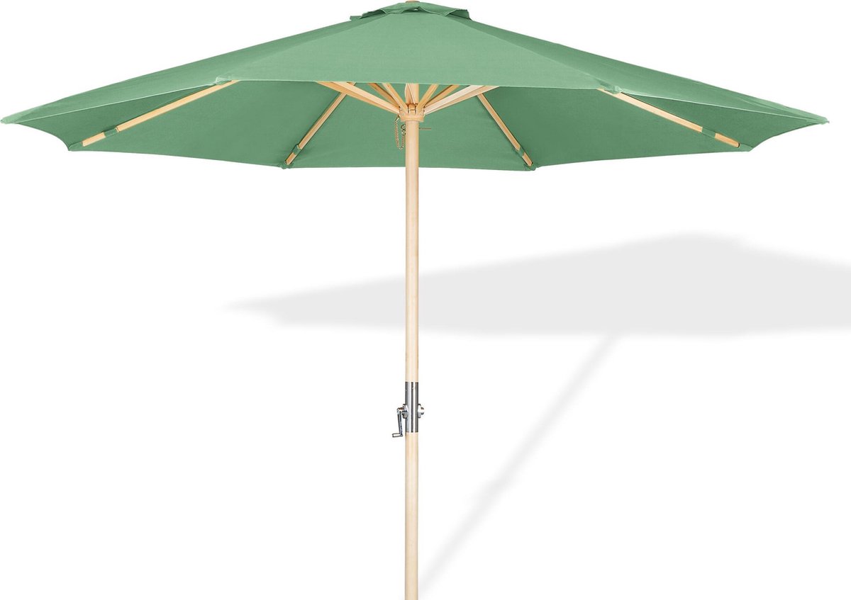 Lanterfant® Parasol Lucas Houten parasol 300 cm Groen