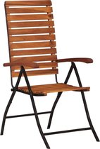 Tuinstoel Bruin Hout (Incl LW Fleece deken) / Tuin stoelen / Buiten stoelen / Balkon stoelen / Relax stoelen