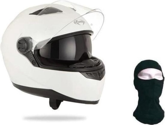 STORMER Witte helm voor volledige pusher + kap | bol.com