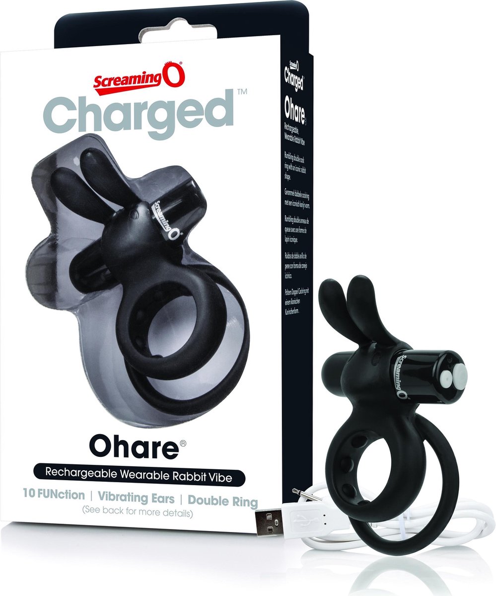 Goedkoopste The Screaming O - Charged Ohare Rabbit Vibe Zwart