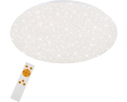 BRILONER Verb - Plafonnière dimbaar - plafondlamp met sterdecoratie - kleurtemperatuur instelbaar - LED - 48 W - 4000Lm - Ø49,5cm