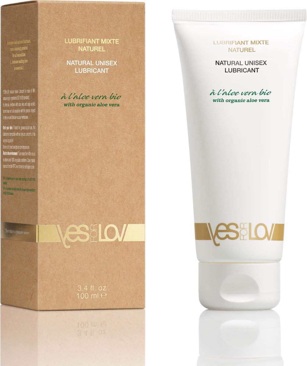 Goedkoopste YESforLOV - Natural Unisex Glijmiddel met Organische Aloe Vera Tube 100 ml