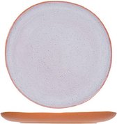 Koi Dessertborden Roze - Aardewerk - D21 cm (Set van 6)