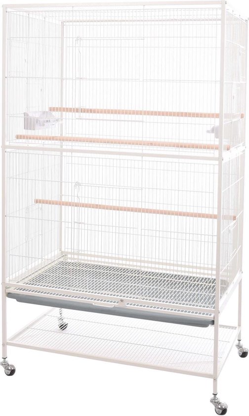 Flamingo – Voliere Sumba – Wit – 79 x 52 x 134 cm
