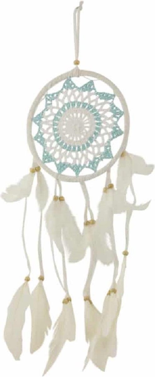 Dromenvanger Veren Wit-Turquoise