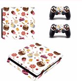Playstation 4 Sticker | PS4 Console Skin | Cakes | PS4 Cakes Sticker | Console Skin + 2 Controller Skins