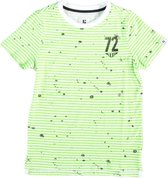 Garcia stevig t-shirt grass green gestreept - Maat 164/170