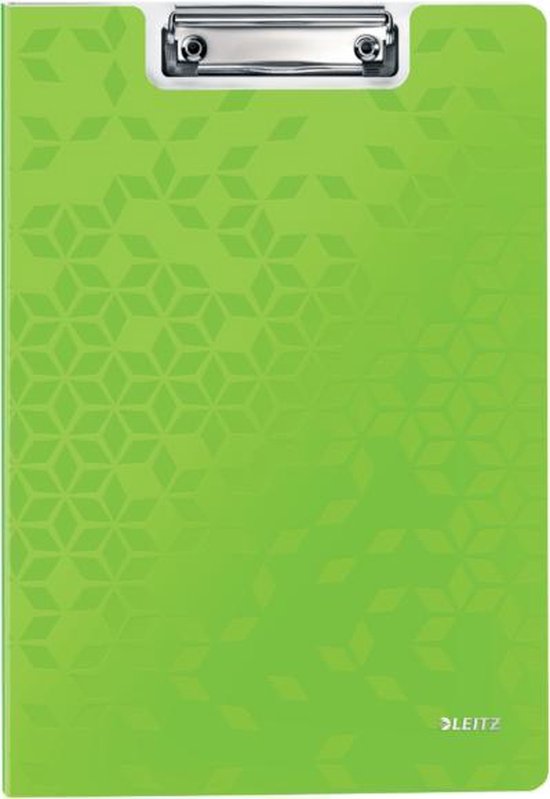 Presse-papiers Leitz WOW avec couvercle en plastique - A4 - Vert